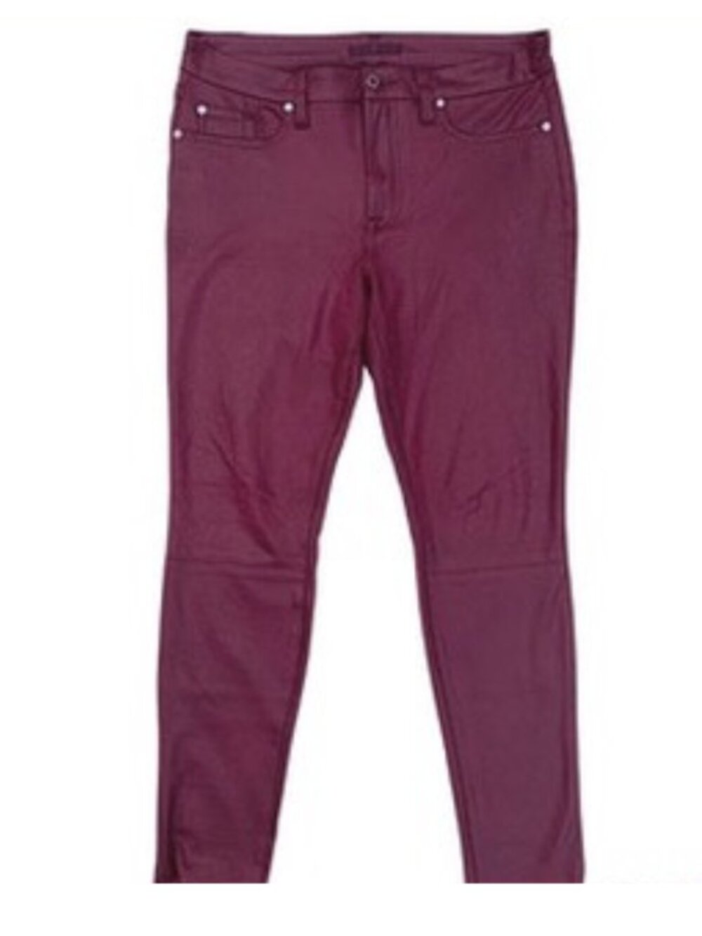 7 For All Mankind Snakeskin Embossed Faux Leather Pants